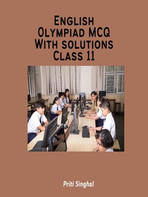 cover image of English Olympiad MCQ With Solutions Class 11